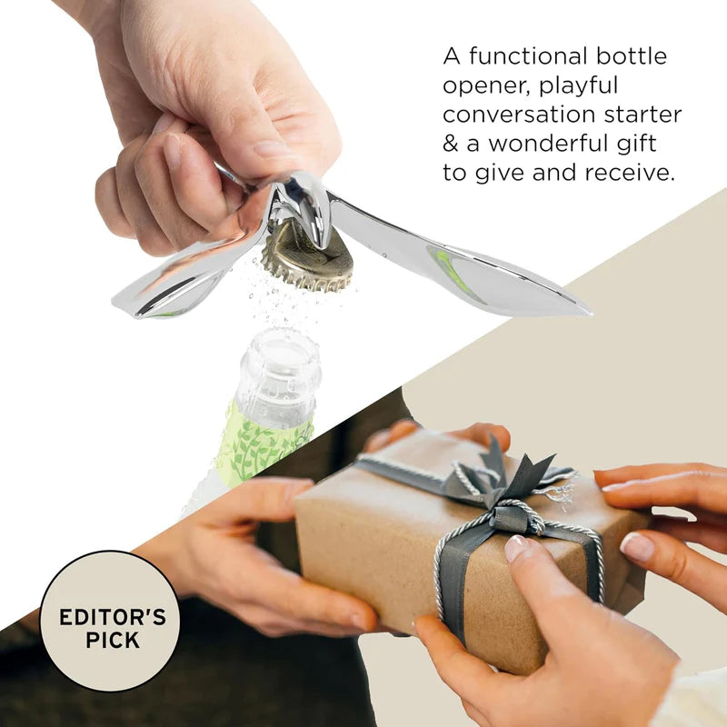 Stylish Metal Bird Bottle Opener – Bar and Kitchen Accessory